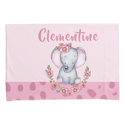 Charmant-PInk Floral Animal Print Kussensloop (Voorkant-Rechts)