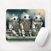 Charmant Robot Trio Muismat (Met muis)
