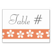 Charmant Sakura sur carte de table corail (Dos)