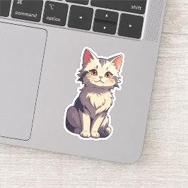 Charmant Schattige Kat ontwerp Sticker