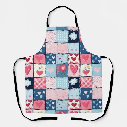 Charmant Schattige patchwork ontwerp Schort (Voorkant)