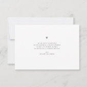 charmant script coeur mariage faire-part (Dos)