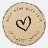 charmant script Sticker artisanal artisanal (Devant)