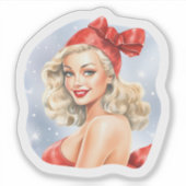 Charmant Sticker De Vacances Rétro Avec Soirée Fes (Devant)