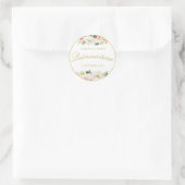 charmant sticker Quinceanera rose floral (Sac)