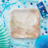 Charmant vierkant papier Bord (Feest)