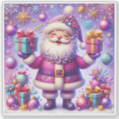 Charmant Violet Holiday Sticker ontwerp (Voorkant)