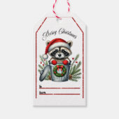 Charmant wasbeer feestelijk label voor vakantie gi cadeaulabel (Voorkant)