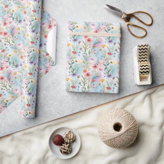 Charmant Wildflower Wrapping papier (Crafts)