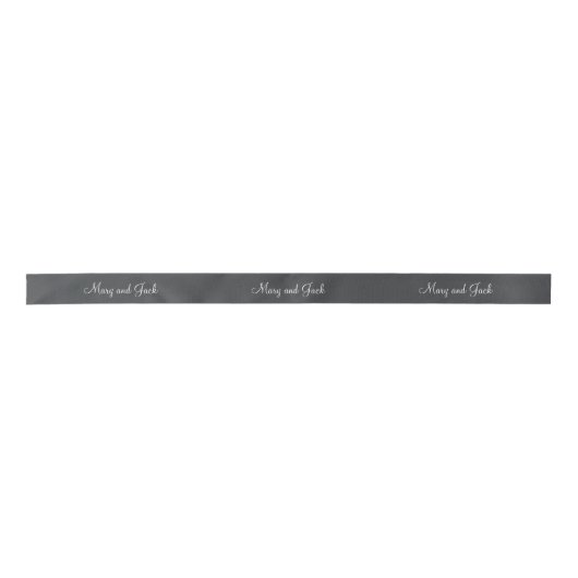 Charmant zwart rustiek krijtbord 3d Monogram Lint (Voorkant)