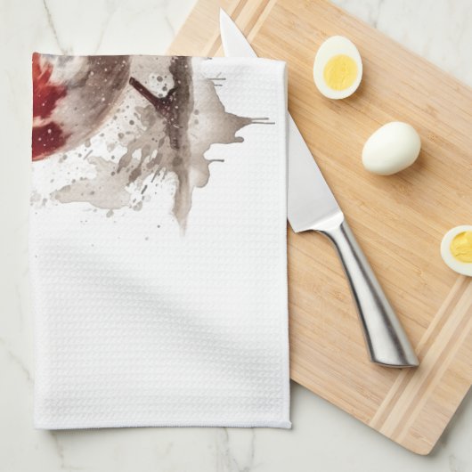 Charmante achtertuin Robin Theedoek (Quarter Fold)