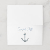 Charmante Anker Food Label Place Card (Buitenkant ongevouwen)