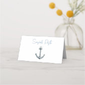 Charmante Anker Food Label Place Card (Voorkant)