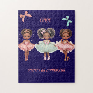 Charmante Ballerinas Tutus Tiaras Roze grillig Legpuzzel