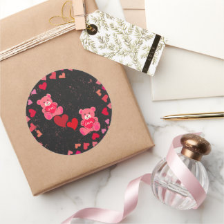 Charmante Beer en Hart Stickers