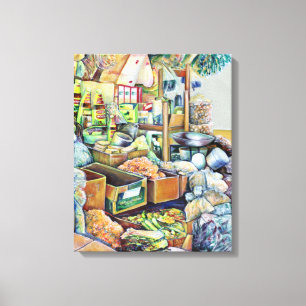 Charmante beloften van een mooi tekka centrum Sing Canvas Afdruk