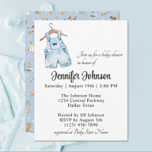 Charmante blauwe vintage overall jongens babyshowe