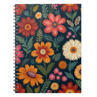 Charmante bloemen notitieboek