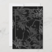 Charmante botanische bruiloft save the date (Achterkant)