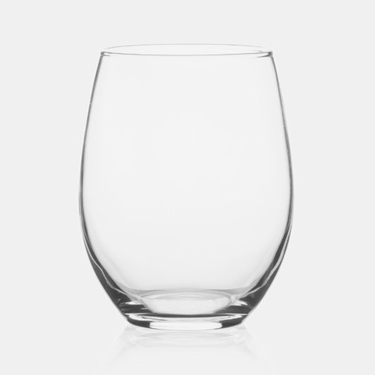 Charmante bruiloft monogram en datum wijnglas zonder voet (Achterkant)