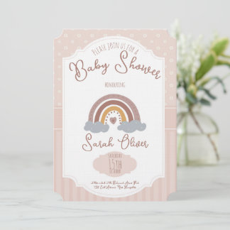 Charmante Bubblegum Delight Baby Shower Uitnodigin Kaart