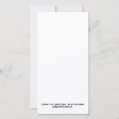 Charmante carte de Noël avec hibou 4x8 pouces (Dos)