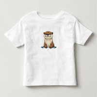 Charmante Cartoon Otter