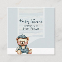 Charmante Casual Baby shower behuizing Kaart QR-co