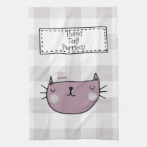 Charmante Cat Lover's Purfect Buffalo plaid