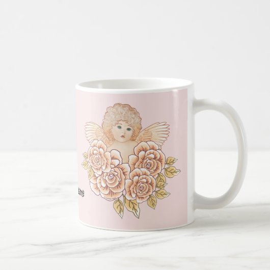 Charmante Cherub Angel aangepaste mok (Rechts)