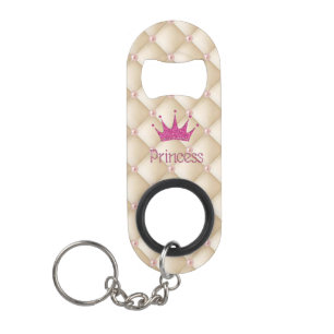 Charmante Chic Parels, Tiara, Prinses, Glitterig Sleutelhanger Flessenopener