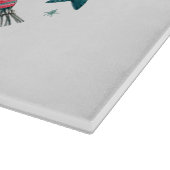 Charmante Christmas Angel Moderne volkskunst stijl Snijplank (Hoek)