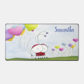 Charmante coccinelle aux ballons colorés (Recto)