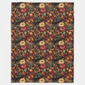Charmante couverture fleurie d'automne avec motifs (Devant)