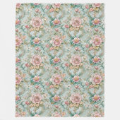 Charmante couverture Rococo aux fleurs délicates (Devant)