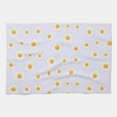 Charmante Daisy Bloemen Keuken Handdoek (Horizontaal)