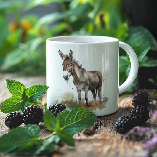 Charmante Donkey Serenity, op maat Mok