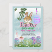 Charmante Easter Egg Hunt Waterverf Kaart (Voorkant)