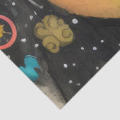 Charmante en verdrietige dame ArtLady 6 Tissuepapier (Detail)