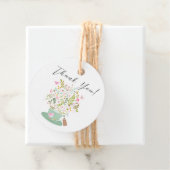 Charmante Floral Tea Vrijgezellenfeest Favor Cadea Bedankjes Labels (In situ)