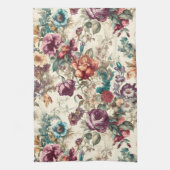 Charmante geïnspireerde bloemen theedoek (Verticaal)