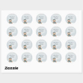 Charmante gepersonaliseerde Baby shower Stickers (Vel)