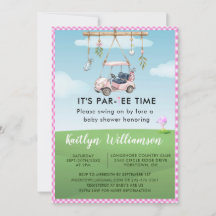 Charmante Golf Roze Par-Tee Baby Shower