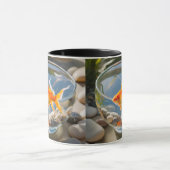 Charmante goudvis keramische Mok (Midden)