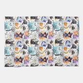 Charmante Halloween keukenhanddoek (Horizontaal)