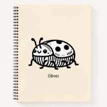 Charmante hand-getrokken kever illustratie