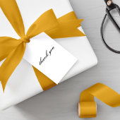 Charmante Herfst Leaf Monogram bruiloft Cadeaulabel