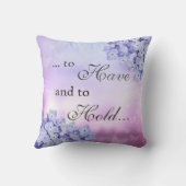 Charmante Home Decor Blauwe Hortensia Kussen (Achterkant)