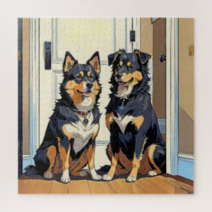Charmante honden legpuzzel