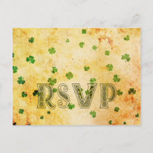 Charmante  IRISH rsvp Uitnodiging Briefkaart